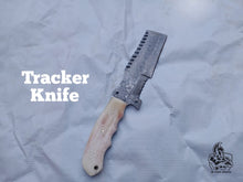 Load image into Gallery viewer, Fixed Blade Custom Made Tracker Knife with Bone Handle