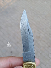 Load image into Gallery viewer, Folding pocket knife with color wood handle.