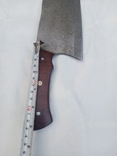 Load image into Gallery viewer, Pattern Welded Cleaver knife