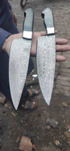 Load image into Gallery viewer, Chef knives set of two with Black Micarta Handle