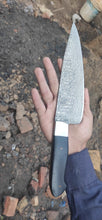 Load image into Gallery viewer, Chef knives set of two with Black Micarta Handle