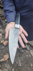 Chef knives set of two with Black Micarta Handle