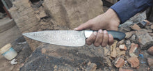 Load image into Gallery viewer, Chef knives set of two with Black Micarta Handle
