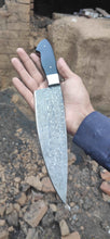 Load image into Gallery viewer, Chef knives set of two with Black Micarta Handle