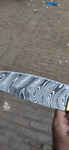Handmade stainless steel chef knife by JW SteelCrafts.