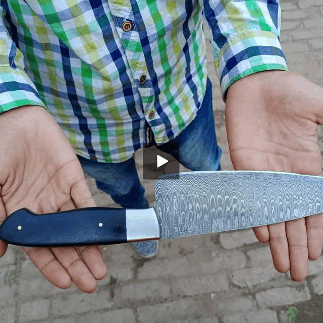 Chef knives set of two with Black Micarta Handle Default Title