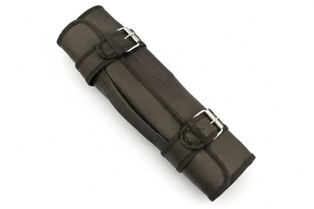 best chef knife Custom Handmade Leather Roll Bag for 7 pieces set / Chef sets Bag german knife DK - 0138 handmade by JW SteelCrafts