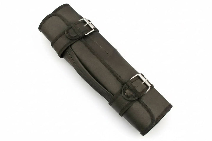 best chef knife Custom Handmade Leather Roll Bag for 7 pieces set / Chef sets Bag german knife DK - 0138 handmade by JW SteelCrafts