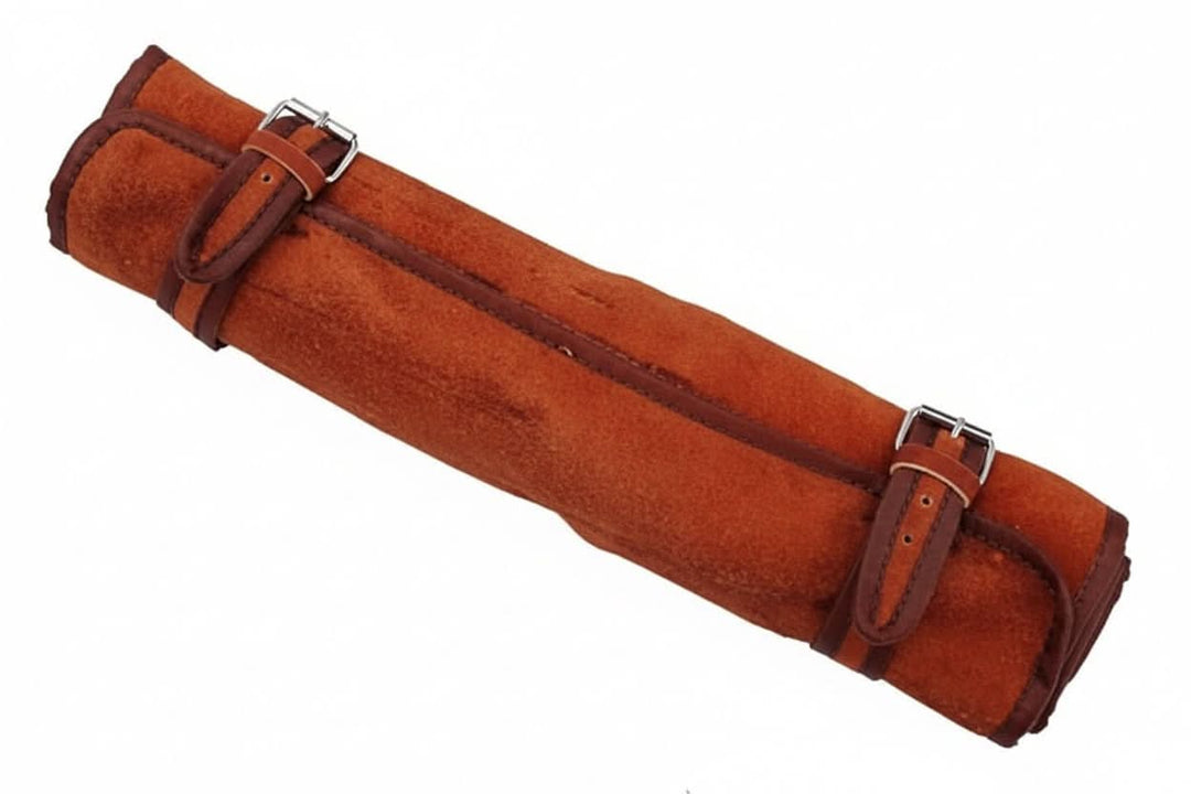 best chef knife Custom Handmade Leather Roll Bag for 7 pieces set / Chef sets Bag german knife DK - 0138 handmade by JW SteelCrafts