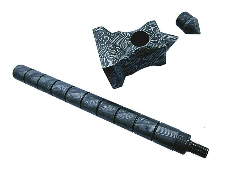 BLACKSMITH Custom Handmade - 12.Inches Beautiful Full Damascus Hammer MB - 0024 handmade by JW SteelCrafts