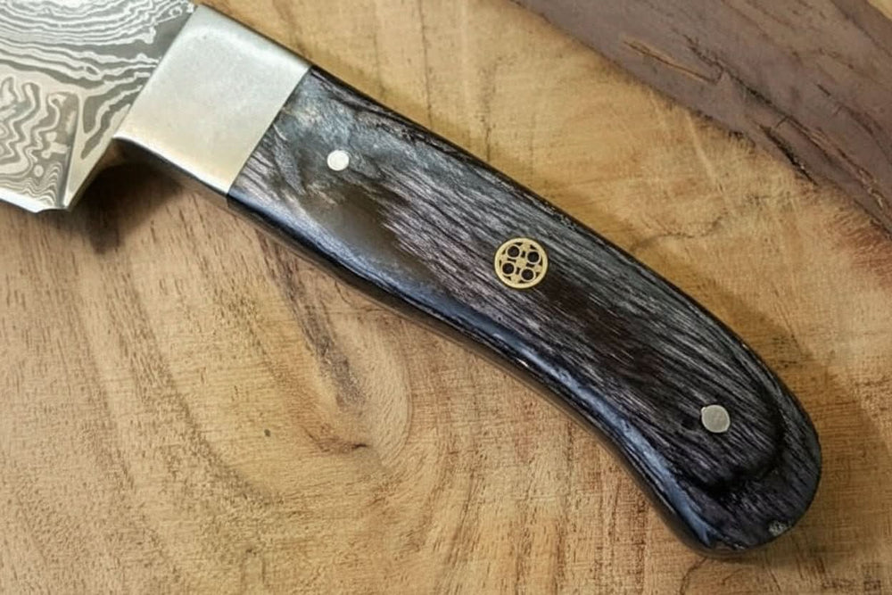 Custom Handmade Damascus Steel Full Tang Chef Knife / Vegetable Knife / Kitchen Knife DK - 0128 handmade Chef Knives by JW SteelCrafts