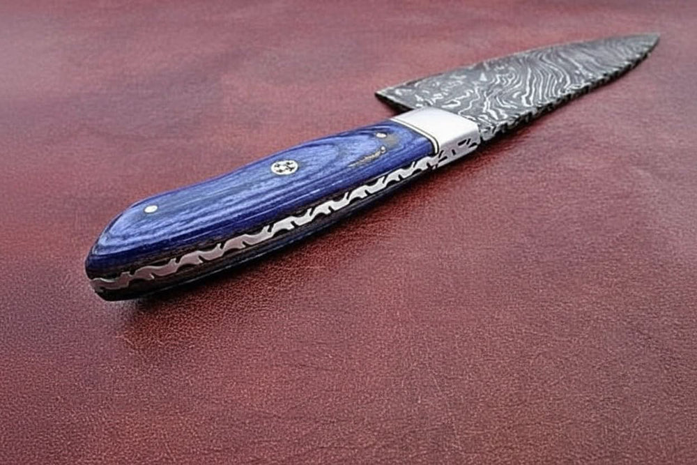 Custom Handmade Damascus Steel Full Tang Chef Knife / Vegetable Knife / Kitchen Knife DK - 0130 handmade Chef Knives by JW SteelCrafts