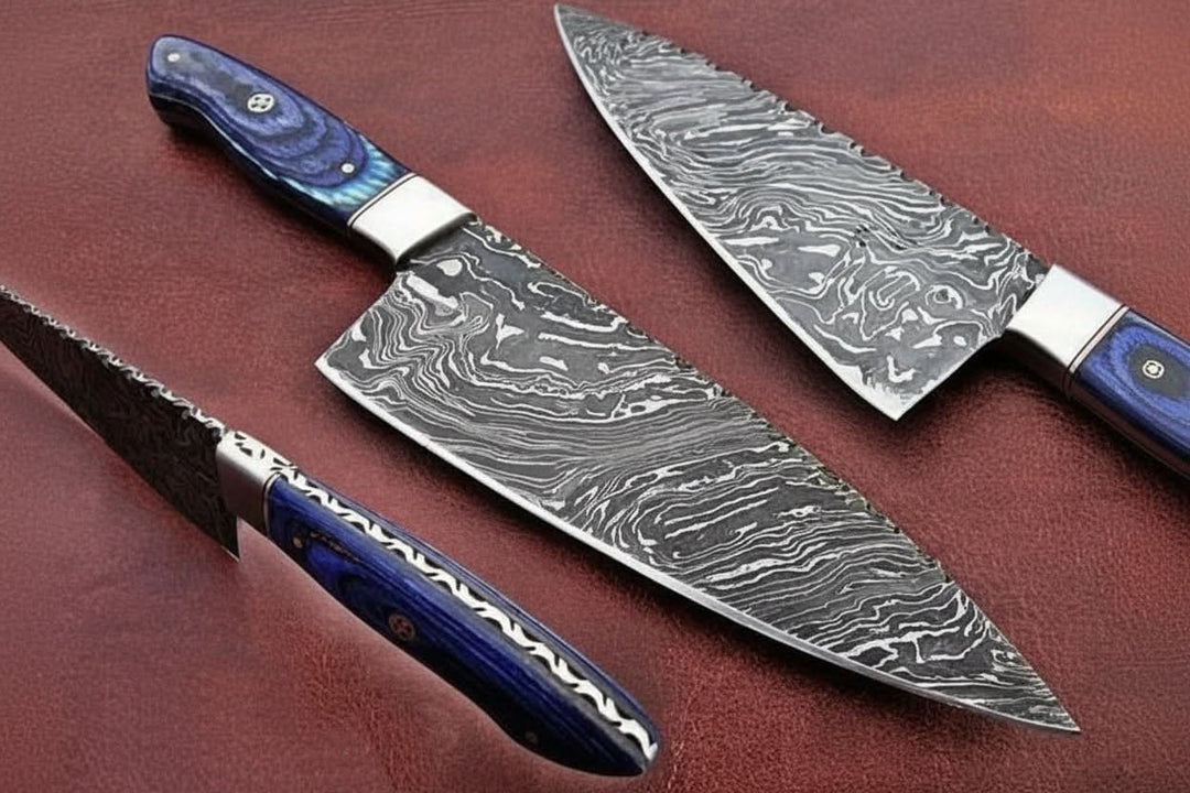 Custom Handmade Damascus Steel Full Tang Chef Knife / Vegetable Knife / Kitchen Knife DK - 0130 handmade Chef Knives by JW SteelCrafts