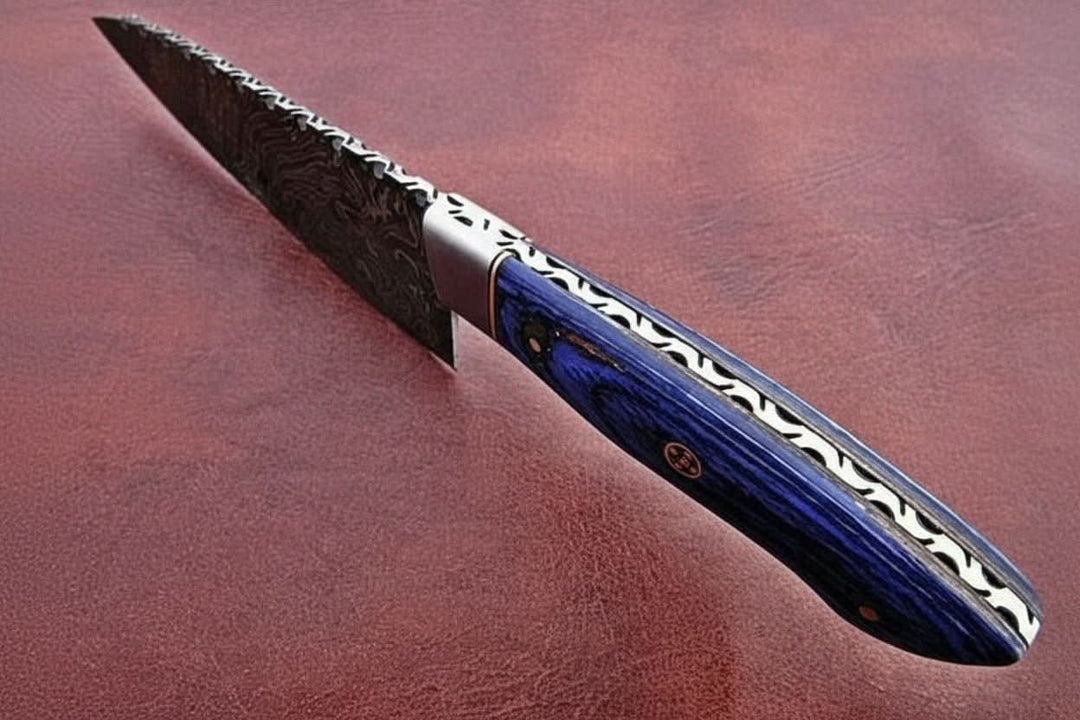 Custom Handmade Damascus Steel Full Tang Chef Knife / Vegetable Knife / Kitchen Knife DK - 0130 handmade Chef Knives by JW SteelCrafts