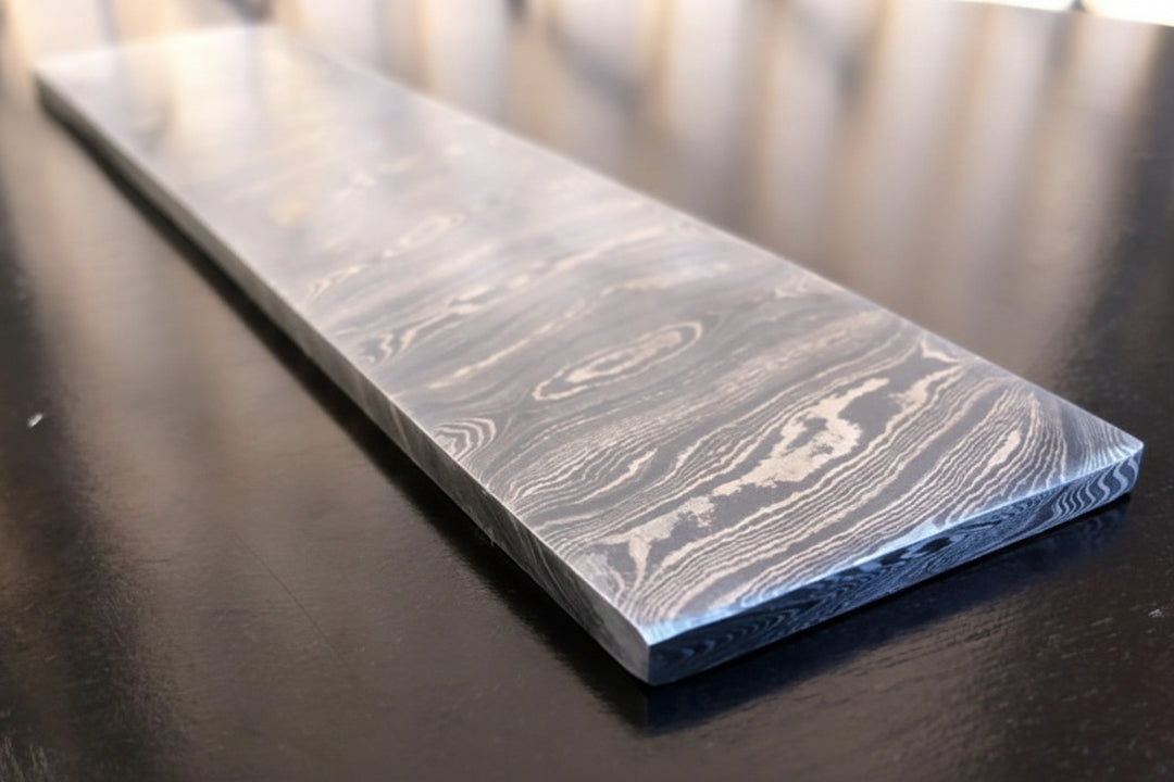 Custom made twist Damascus billet bar knife making/Perfect Gift DE - 0063 handmade by JW SteelCrafts
