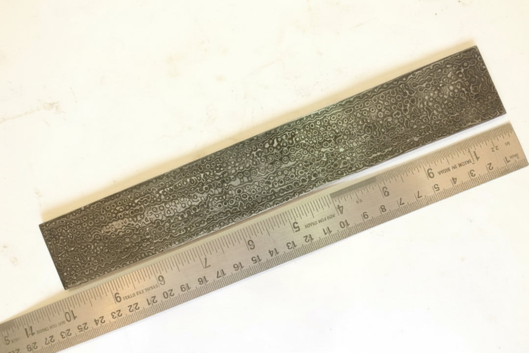 Custom made twist Damascus Steel billet bar /knife making /Razor DE - 0060 handmade by JW SteelCrafts