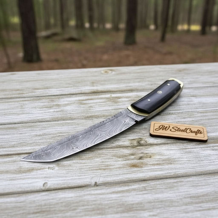 Custom tactical Tanto knife, damascus knife, Tanto handmade by JW SteelCrafts