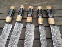 Load image into Gallery viewer, Handmade Damascus Steel Kitchen knives