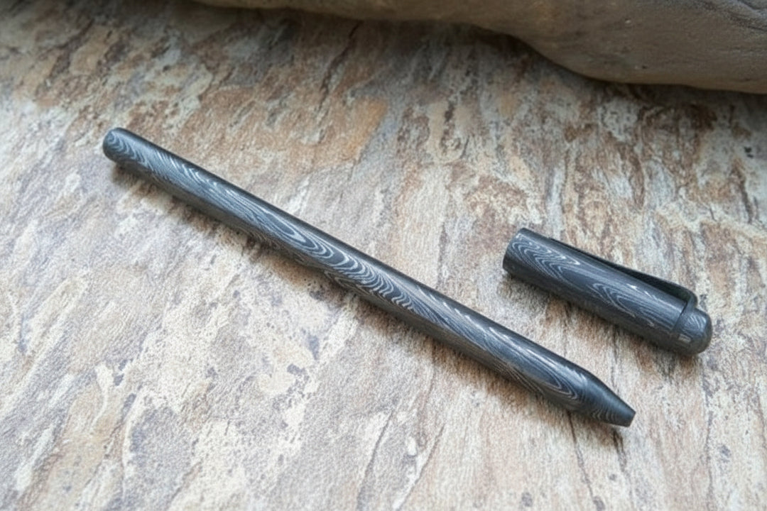 Damascus Knife Handmade - 06'' Damascus steel Ball point DE - 0084 handmade by JW SteelCrafts