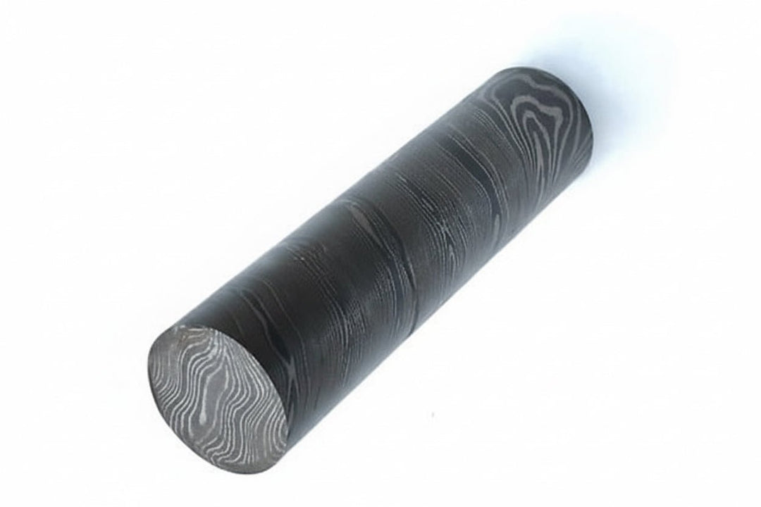Damascus Steel Rod – 5” Length | Ideal for Ring Making, Knife Crafting & Custom Projects handmade Metal rode for craft by JW SteelCrafts