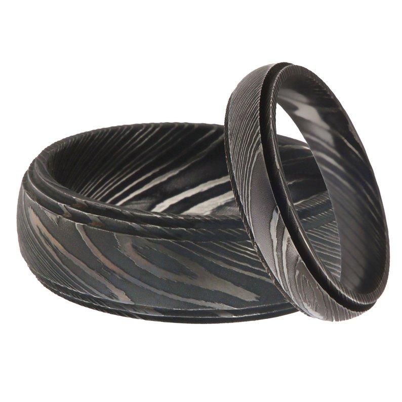 Custom Handmade Damascus Steel Wedding Ring/ Engagement Gift / Wedding Band /Perfect Gift handmade Knife by JW SteelCrafts