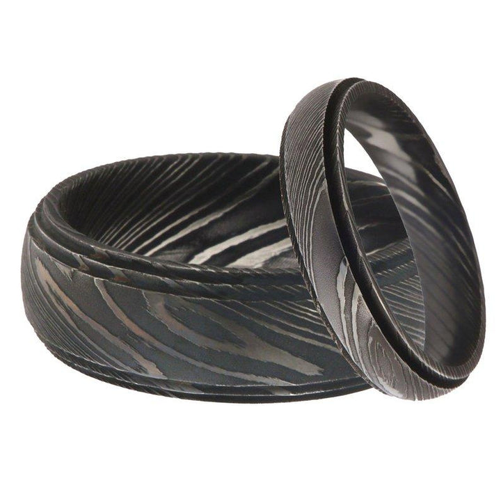 Custom Handmade Damascus Steel Wedding Ring/ Engagement Gift / Wedding Band /Perfect Gift handmade Knife by JW SteelCrafts