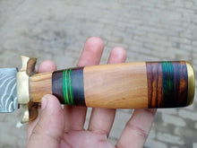 Load image into Gallery viewer, Customized Handmade Hunting Gut hook skinner knife