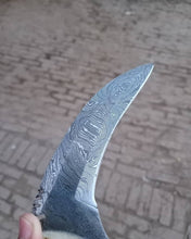 Load image into Gallery viewer, Handmade Custom Damascus Karambit Knife.
