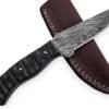 Handmade Bush - craft Knife Damascus Steel DK - 0401 handmade by JW SteelCrafts