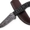 Handmade Bush - craft Knife Damascus Steel DK - 0401 handmade by JW SteelCrafts