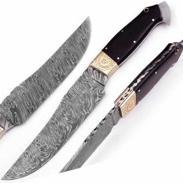 Handmade Bush craft Knife Damascus Steel DK - 043 handmade by JW SteelCrafts