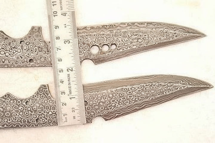 Handmade Damascus Steel Hunting Knives Fixed Blank Blades / Knife Making Material DK - 0120 handmade by JW SteelCrafts