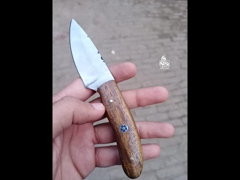 Handmade Skinner Knife Rosewood Handle Fixed Blade Hunting Knife
