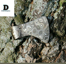 Load image into Gallery viewer, Custom Handmade Damascus Steel Viking Axe Pendant / Perfect gift DE-0011
