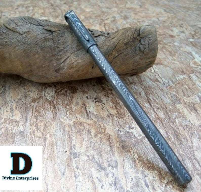 Damascus Knife Handmade - 06'' Damascus steel Ball point DE-0084