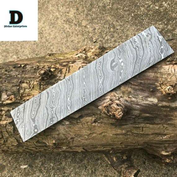 Custom Handmade Damascus Steel 10” Blank Billet- Blade For Knife Making DE-46
