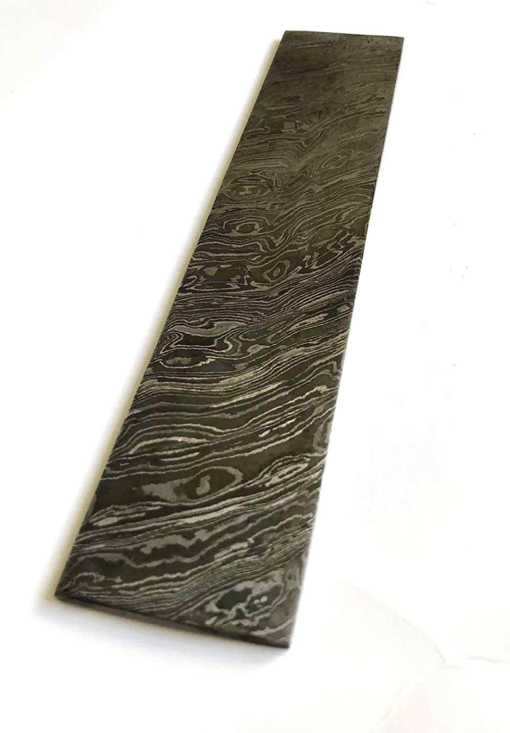 8 Inch Damascus Steel Blank Billet/Bar Firestorm Pattern For Knife Making.DE-0053
