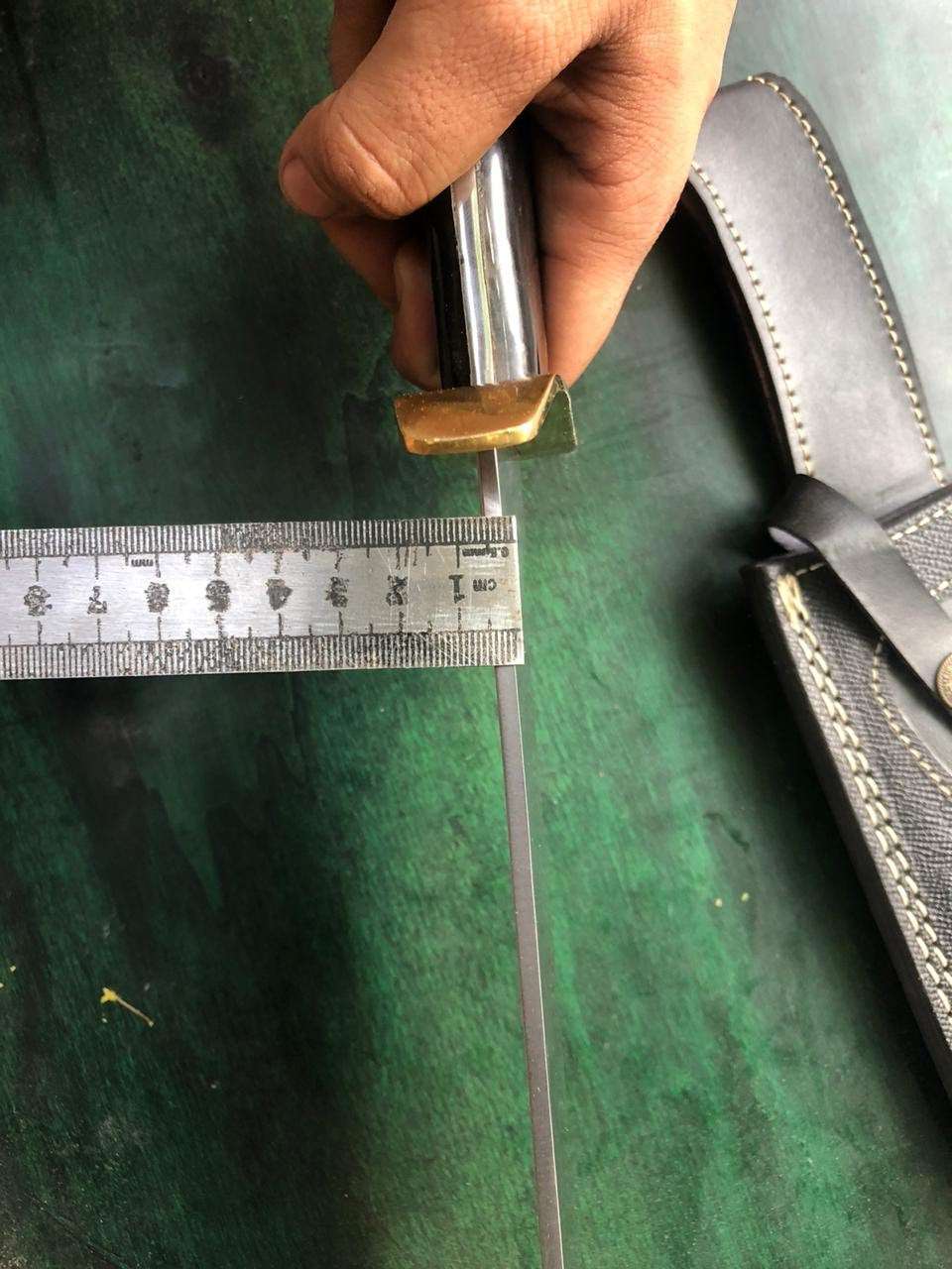 Custom Handmade - 12.Inches Beautiful Full Damascus Tracker knife MB-0081