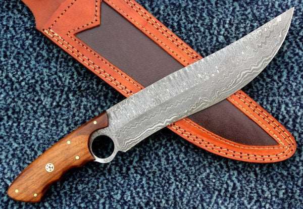 Custom Handmade Bowie Knife Damascus Steel | Hunting Knives