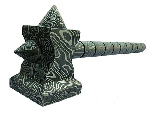 BLACKSMITH Custom Handmade - 12.Inches Beautiful Full Damascus Hammer MB-0024