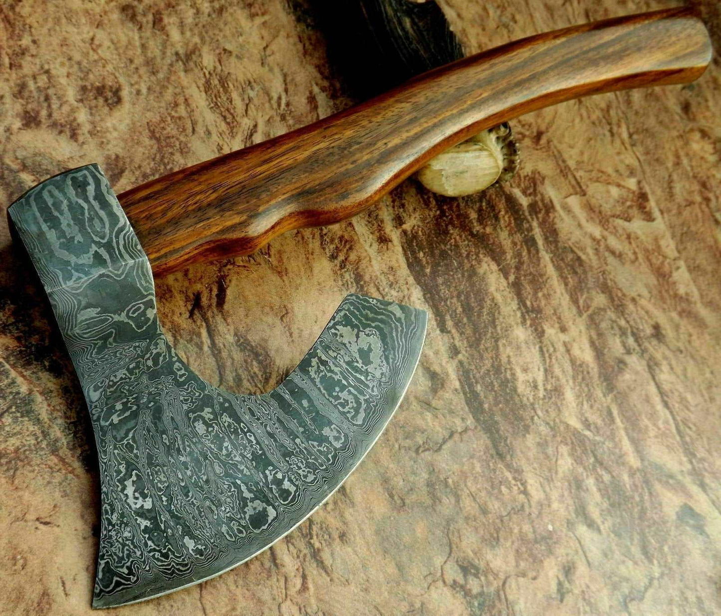 Damascus Steel Axe Viking Axe Hatchet Axe Bearded Axe Tomahawk