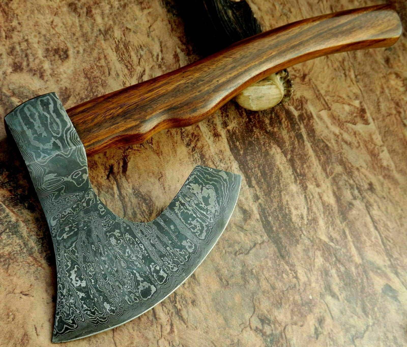 Damascus Steel Axe Viking Axe Hatchet Axe Bearded Axe Tomahawk