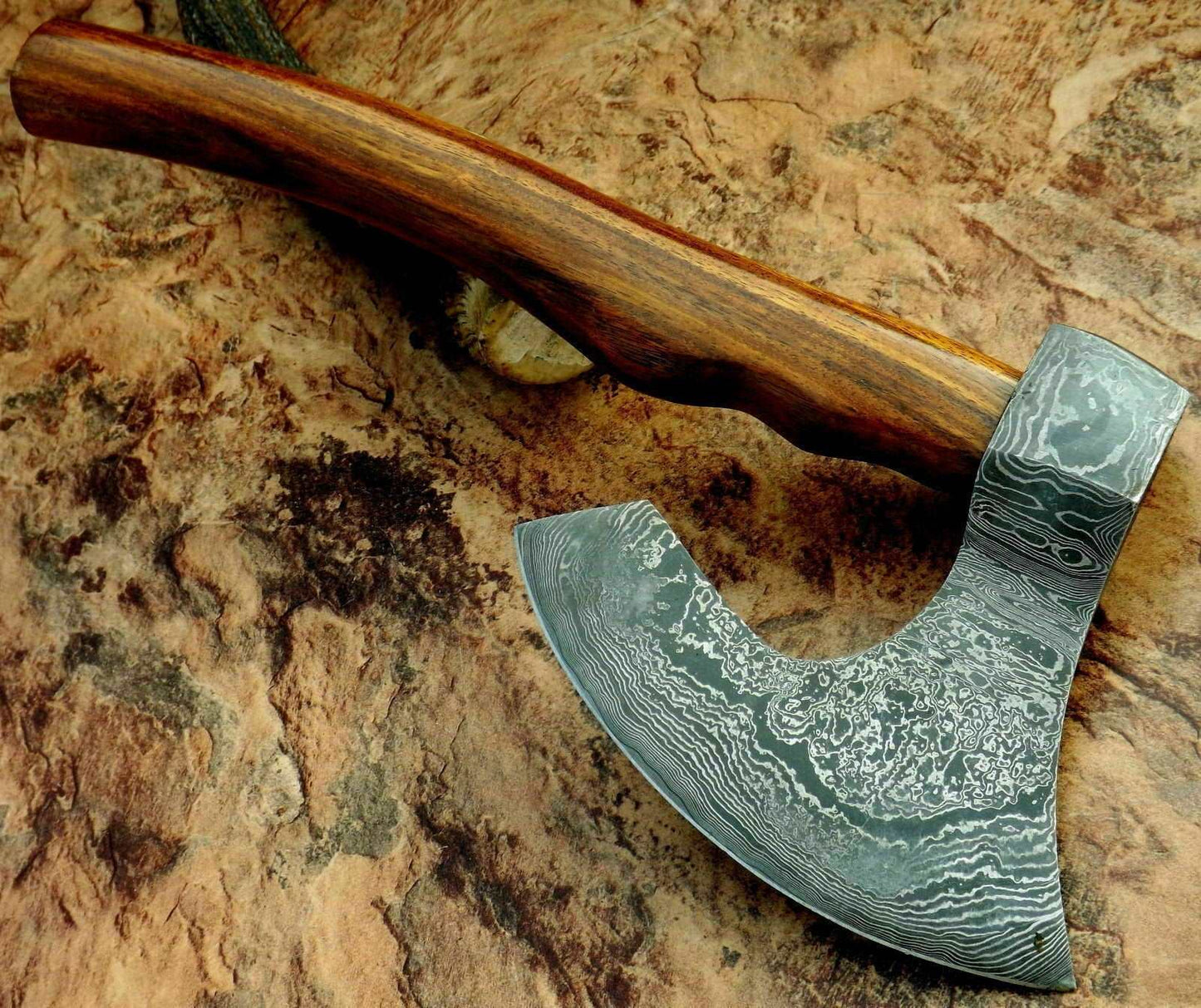 Damascus Steel Axe Viking Axe Hatchet Axe Bearded Axe Tomahawk