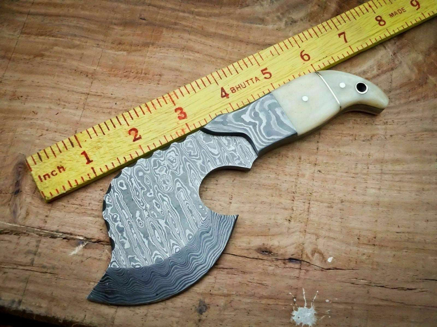 Damascus Steel Axe Viking Axe Hatchet Axe Bearded Axe Tomahawk