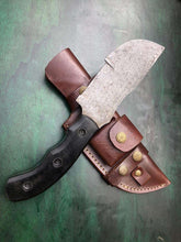 Load image into Gallery viewer, Custom Handmade - 12.Inches Beautiful Full Damascus Tracker knife MB-0081