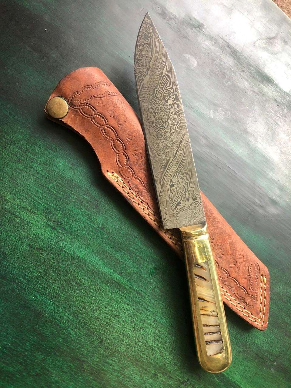 Custom Made Damascus Steel chef knife