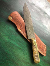 Load image into Gallery viewer, Custom Made Damascus Steel chef knife