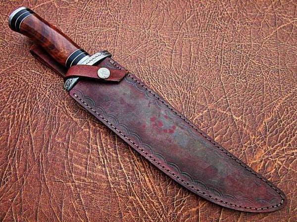Custom Handmade Bowie Knife Damascus Steel | Hunting Knives DK-0450