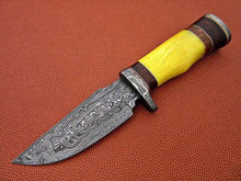 Load image into Gallery viewer, Custom Handmade Bowie Knife Damascus Steel | Hunting Knives DK-0451