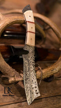 Load image into Gallery viewer, DK-0076 Damascus Steel razor cleaver Full tang Knife With Bone Handle